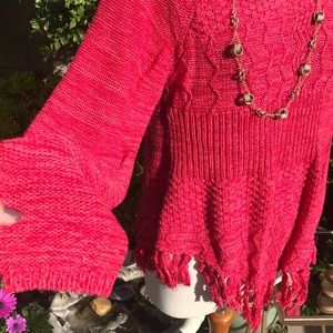 American Rag red pink sweater